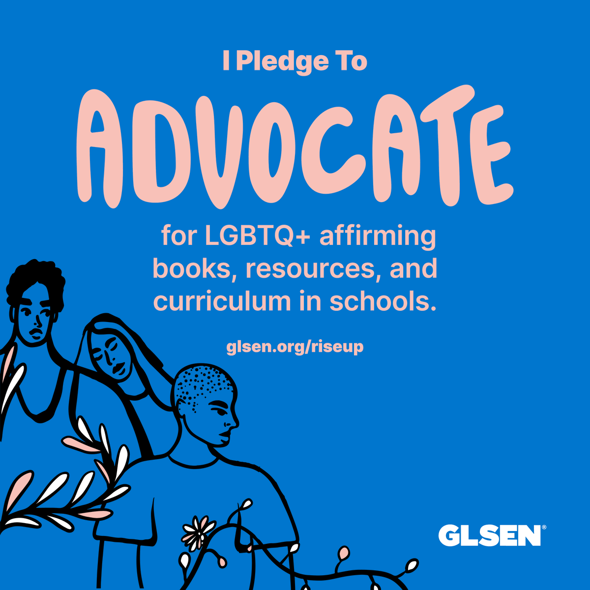 GLSEN's tweet photo. Take the pledge today by visiting https://t.co/HQsw9nEIWO. Tag a friend below ⬇️ and tell them to take the pledge too.

Together we #RiseUp4LGBTQ youth. https://t.co/zxN5Gr1jSE