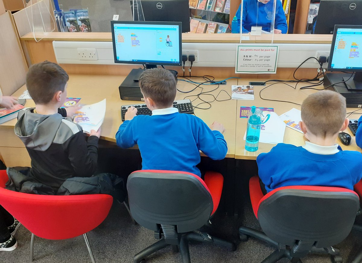e_tsurtsumia's tweet photo. @Condorratschool P7 children developed Breathing Exercise program in #Scratch language today 👩‍💻👨‍💻 Hope you all had calm and relaxed afternoon afterwards 🤗 #CondorratLib #LogInToLearn @LibrariesNL #CodeHere https://t.co/iHL0U7dODY