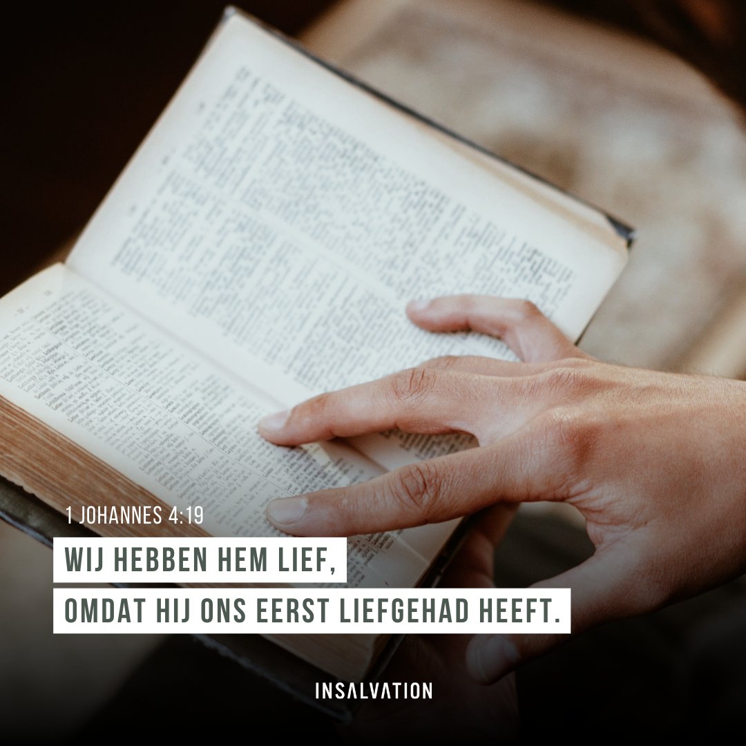 Wij hebben Hem lief, omdat Hij ons eerst liefgehad heeft. 1 Johannes 4:19 📖⁠ Uit welke bijbeltekst haal jij een mooie les of gedachte?⁠