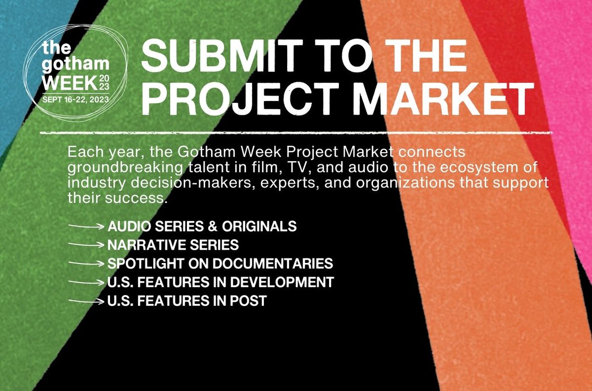 weare_thegotham's tweet photo. 🚨 It's that time of year again — All sections of the 2023 #GothamWeek #ProjectMarket are now accepting project submissions. Visit our website to learn more —https://t.co/aJDacZtUgJ https://t.co/ELKBvE33ol