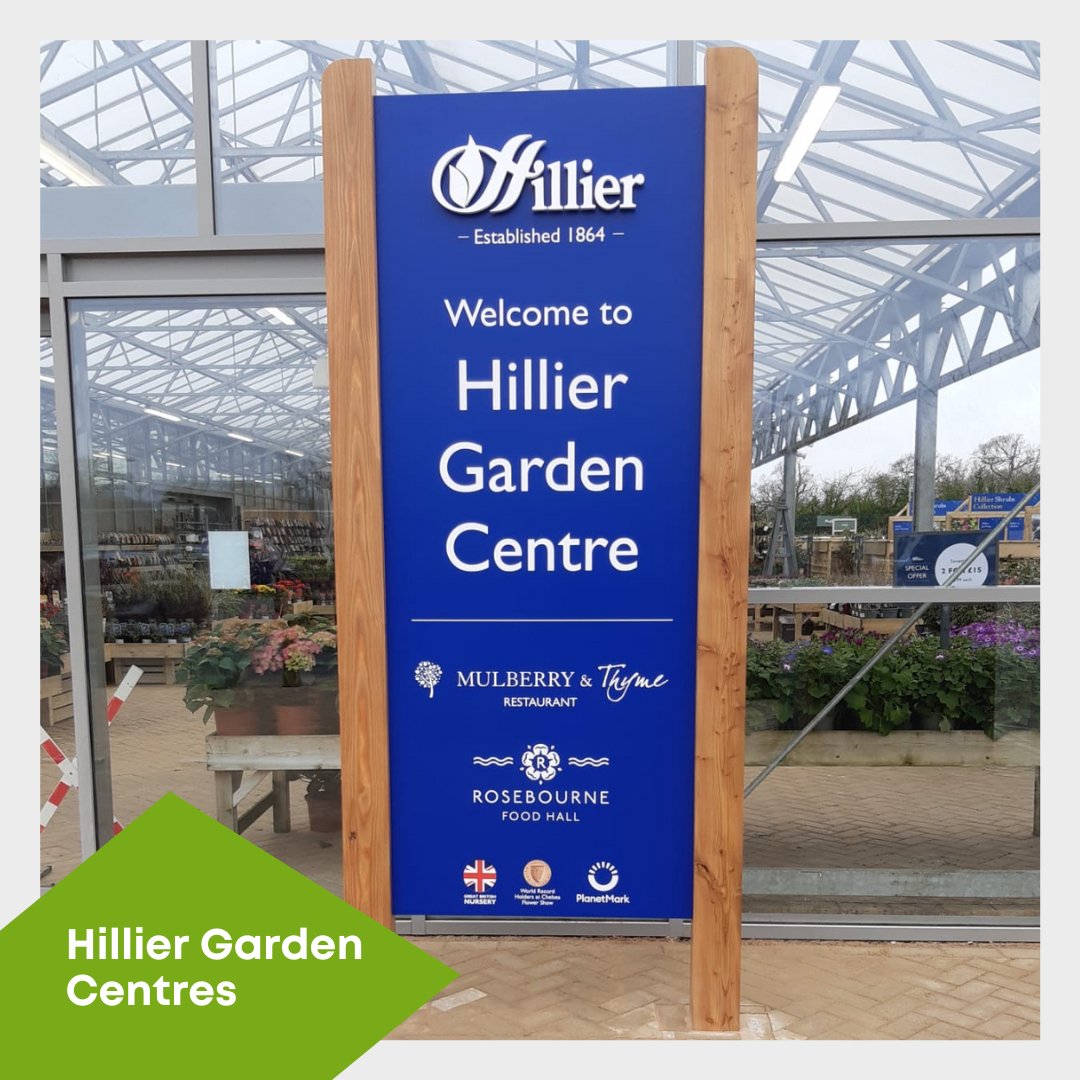limesignsltd's tweet photo. Take a look at this project we completed for Hillier Garden Centres, enhancing the interior and exterior throughout all 20 of their UK garden centres. 🪴

The team worked to design, produce and install all exterior, interior and wayfinding signage throughout each centre. https://t.co/aKXj4k81YX