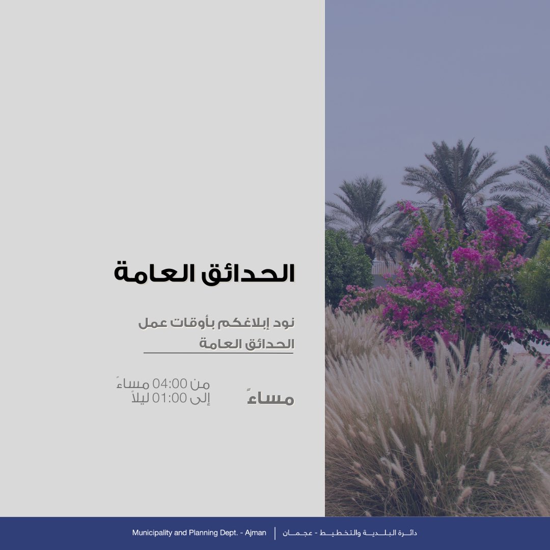 بلدية عجمان tweet media