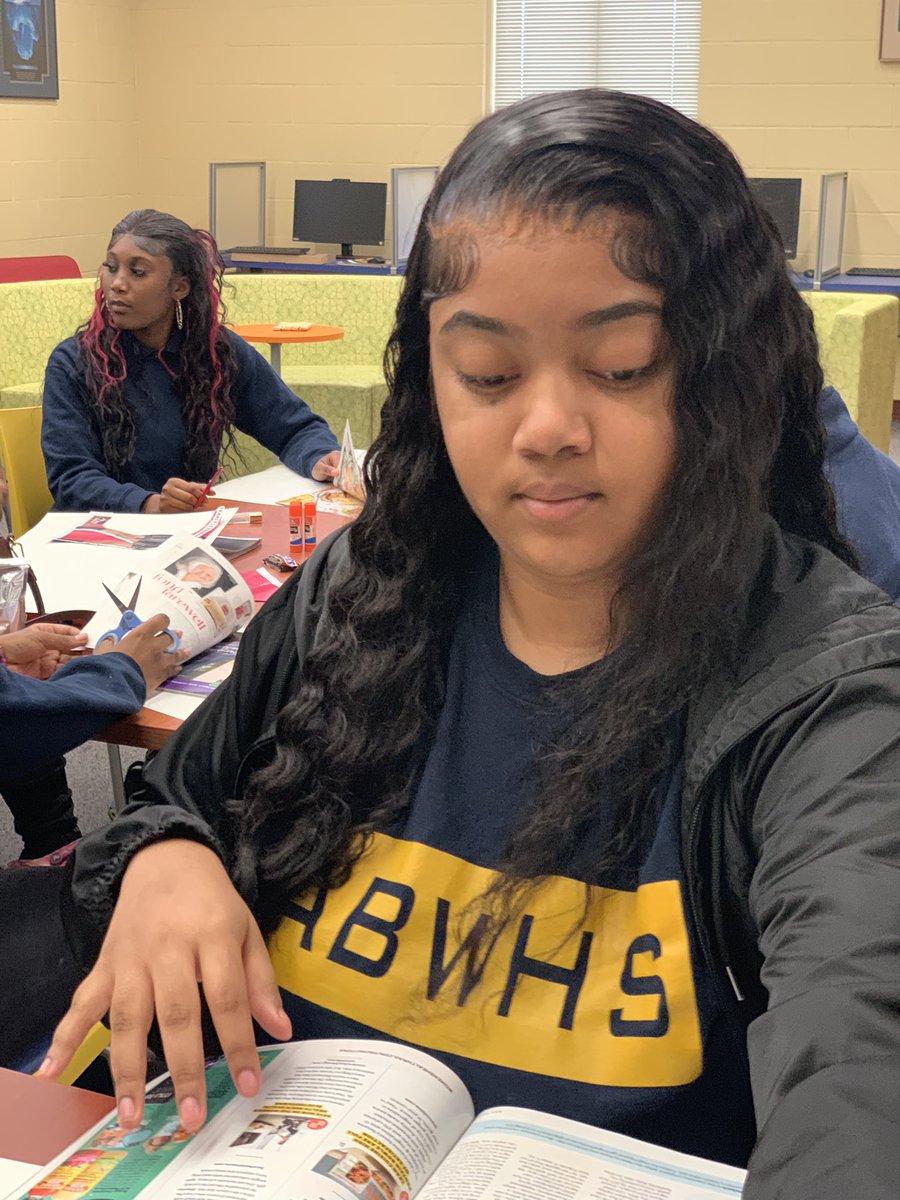 The Wilkins Women’s Day conference is in full effect. The girls are making vision boards and setting goals for the future <a href="/ABWHS/">Alger B. Wilkins HS</a>