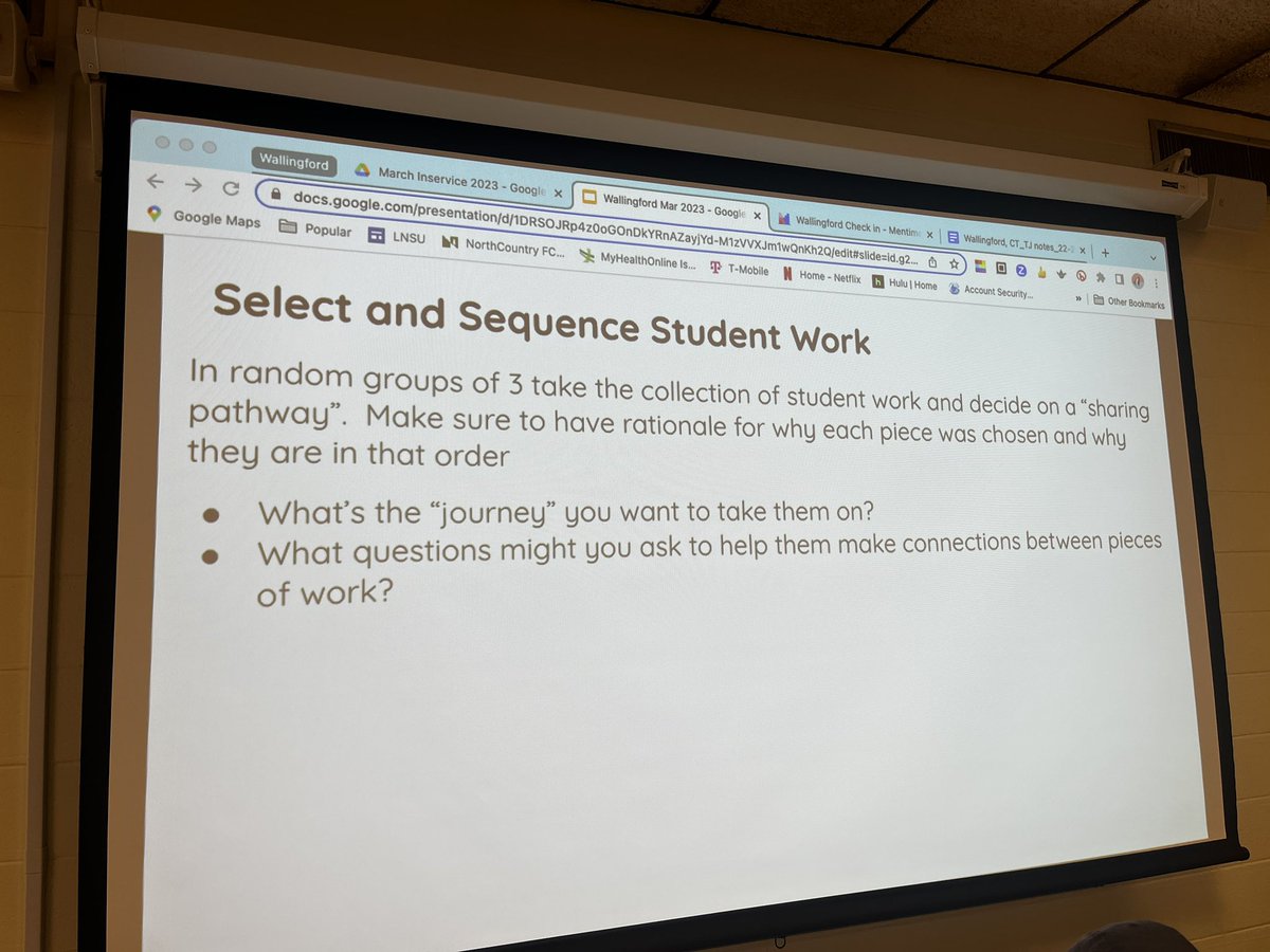 teedjvt's tweet photo. Teachers in @WallingfordPS diving into selecting and sequencing Ss work #Math #TaskAndShare @cmadancy @WPSlearns https://t.co/tsqaRqUOJE