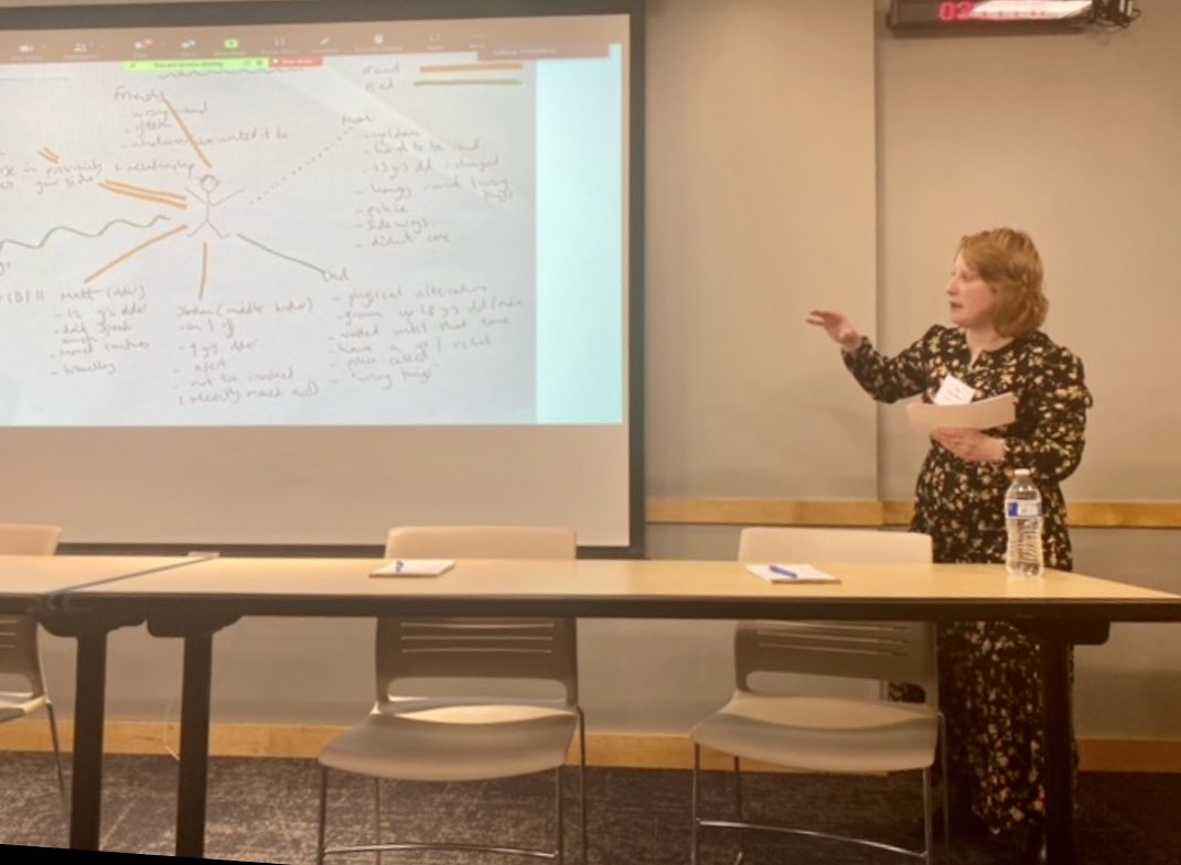 First day of #IJOHCONF23 started off with @j_badchild and Rob inspiring us discussing #livedexperiences Then it was time to present on #youthhomelessprevention #familymediation with a great discussion with colleagues on PIE and sex trafficking/youth @IJOHjournal @IGHomelessness