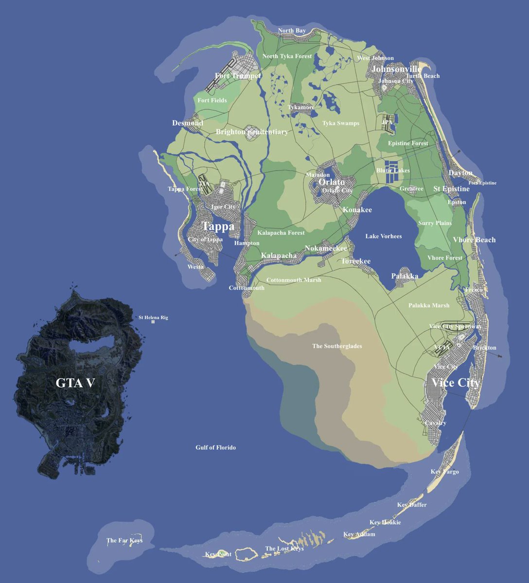 _Dyllie_'s tweet photo. The #gta6 map is gonna be insanely huge compared to gta5s map…. https://t.co/aqK9rKly0c