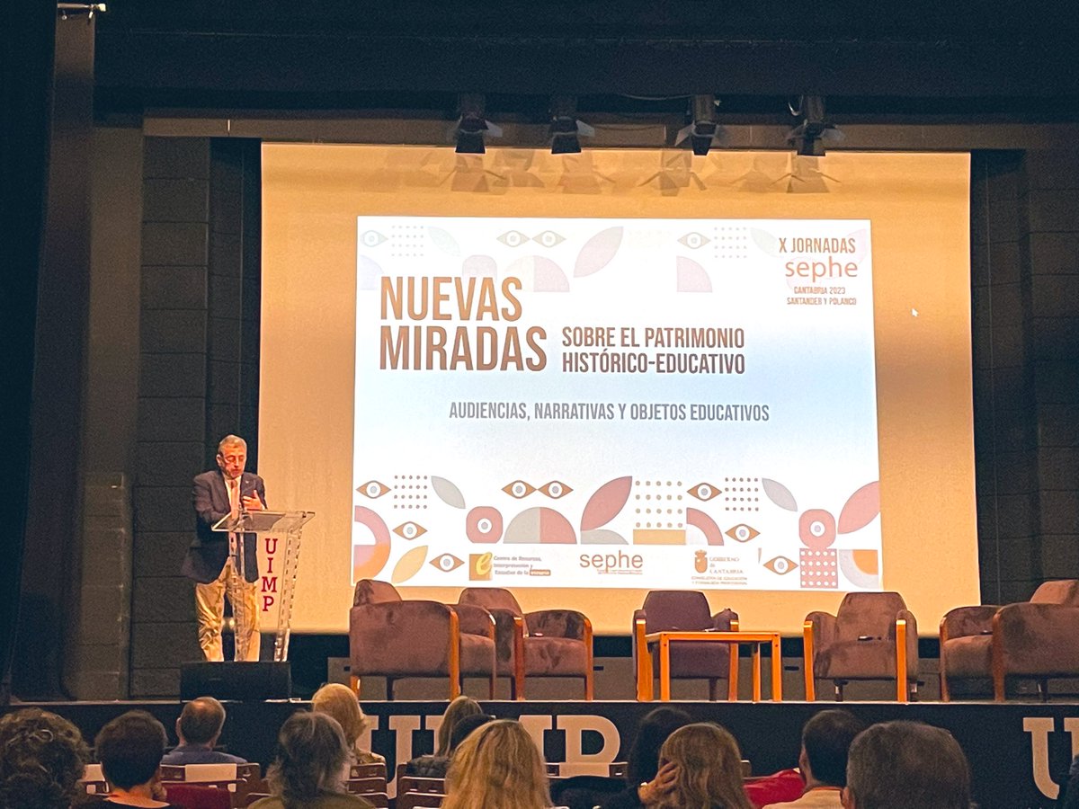 carsanzsi's tweet photo. 🏛️ Comienzan las X Jornadas de la Sociedad Española para el Estudio del Patrimonio Histórico-Educativo (#SEPHE) en Santander, titulado “Nuevas miradas sobre el patrimonio histórico-educativo. Audiencias, narrativas y objetos educativos”. #heritage #education #history https://t.co/dHSq08O6zh