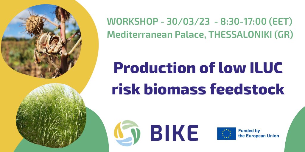 Phy2Climate Project (@phy2climate) on Twitter photo <a href="/phy2climate/">Phy2Climate Project</a> will be presented at the workshop: Production of low ILUC Risk biomass feedstock.
With other H2020 and <a href="/HorizonEU/">Horizon Europe🇪🇺</a> projects, developing solutions to #sustainably produce low #ILUC risk #biomass feedstock for industrial uses.
Hybrid event 👉bit.ly/408ia5C <a href="/phy2climate/">Phy2Climate Project</a> will be presented at the workshop: Production of low ILUC Risk biomass feedstock.
With other H2020 and <a href="/HorizonEU/">Horizon Europe🇪🇺</a> projects, developing solutions to #sustainably produce low #ILUC risk #biomass feedstock for industrial uses.
Hybrid event 👉bit.ly/408ia5C
