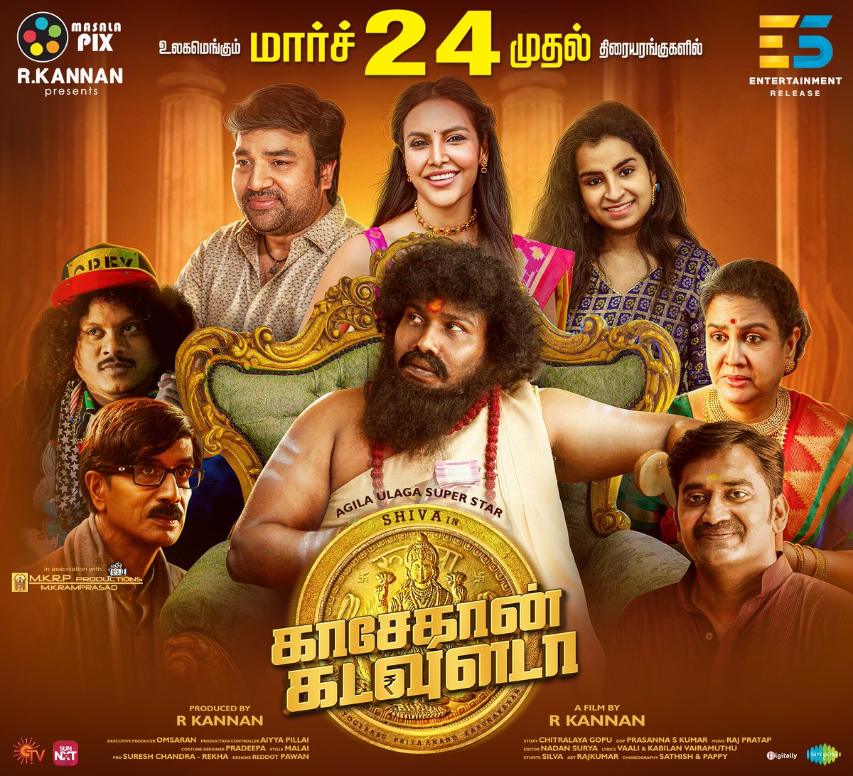 The biggest laughter-riot #KasethanKadavulada 🎊🎉 gears up for March 24 release. #KasethanKadavuladaFromMarch24