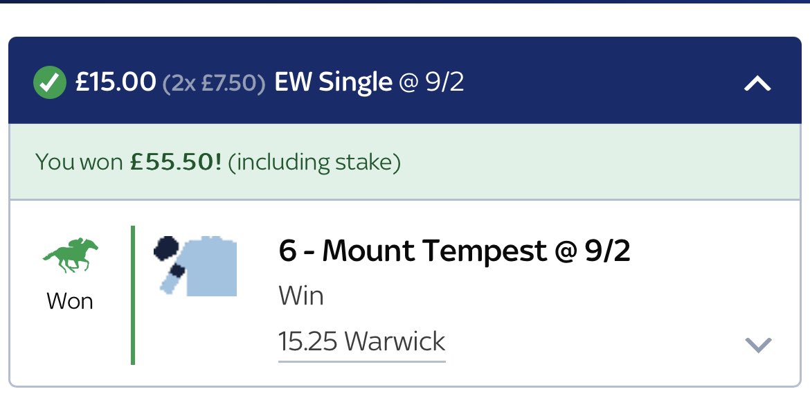 TAKracingadvice's tweet photo. MOUNT TEMPEST wins comfortably for members advised 9/2. On a decent spell to finish the month 💥 https://t.co/gJ1b3ZxoUH