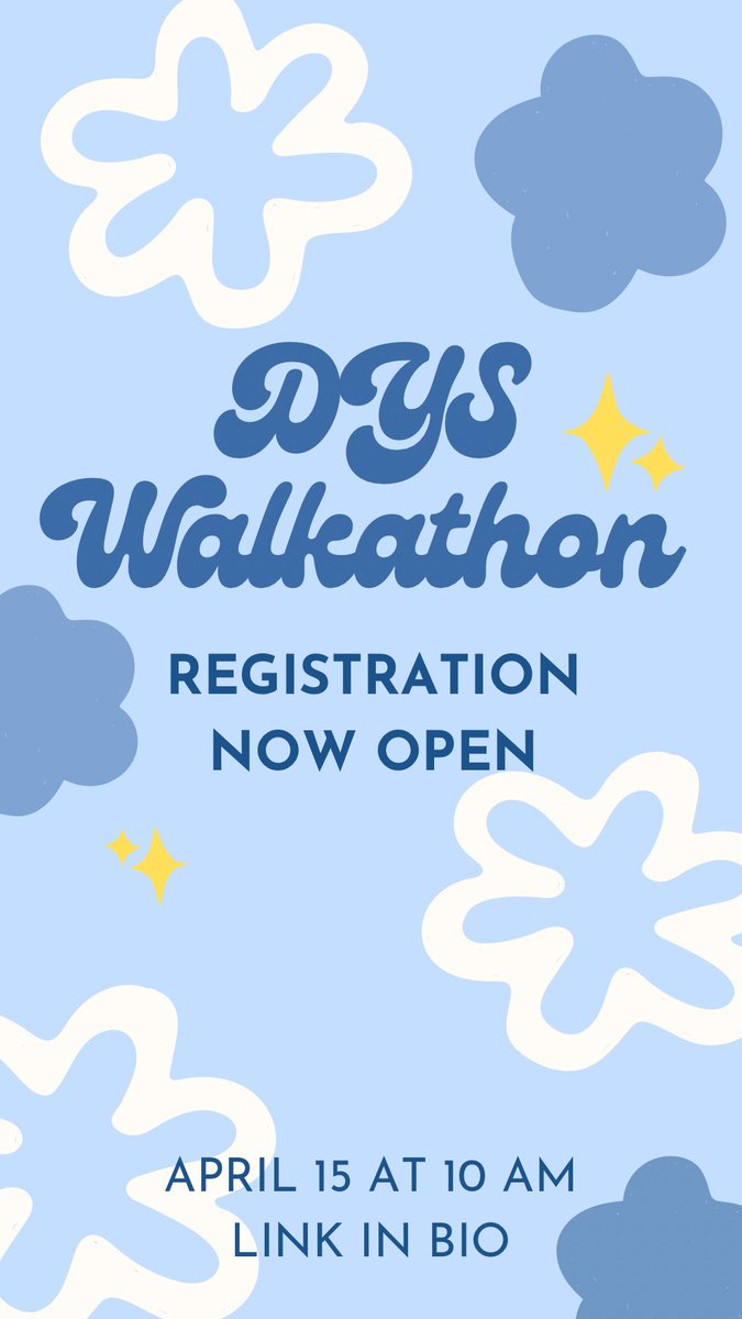 BGSUPanhellenic's tweet photo. Register for the DYS Walkathon! Registration fee is only $5. 

Link to register: https://t.co/1AAbAnfahc https://t.co/SgJNdskqrz