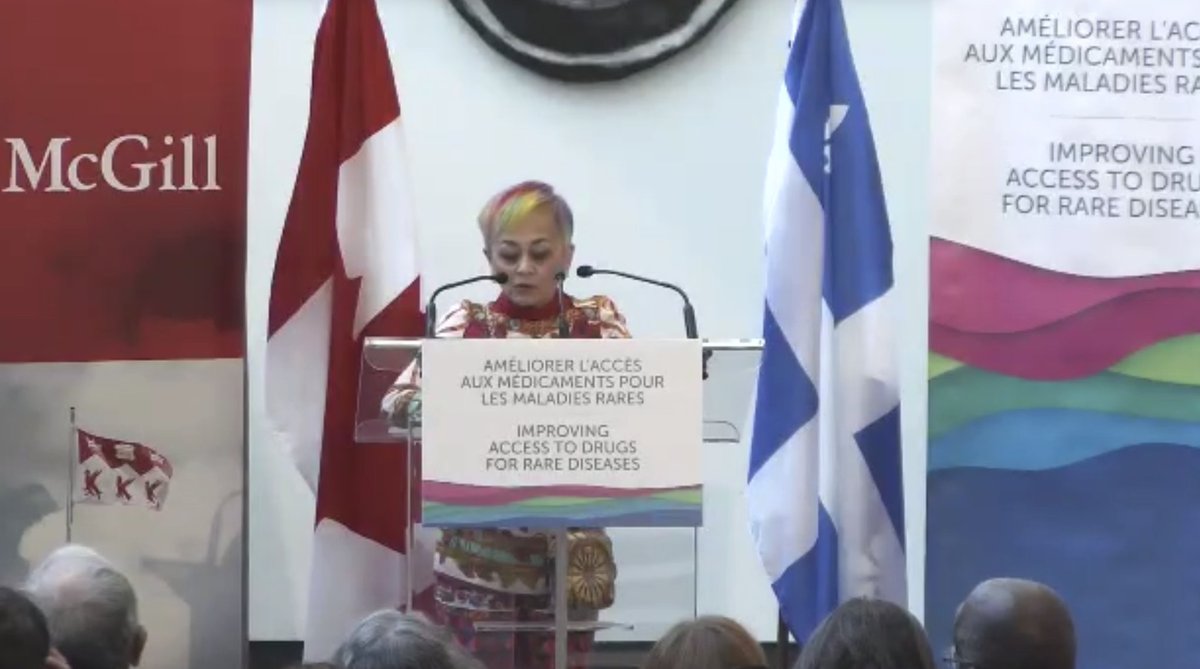 raredisorders's tweet photo. At event: @Durhane: With today’s #raredisease funding announcement, Canada has the opportunity to implement the very best program in the world for rare disease patients. #Canada4Rare #CdnPoli #CdnHealth https://t.co/jV07AZ3XBH https://t.co/c3rkiLeXID