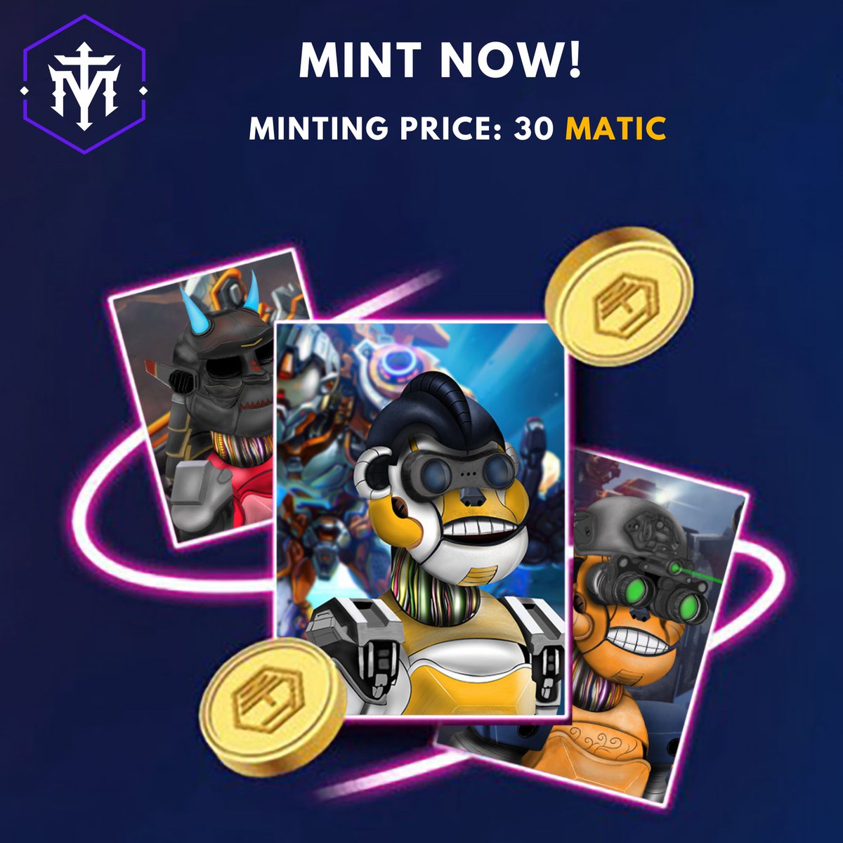 machinemonkeys's tweet photo. 💥Mint has been started already!! 💥@machinemonkey

👉Don't Miss Out on This Chance!

Minting website: https://t.co/CFC4dtZ2Sj 

Smart Contract:
https://t.co/PX1ScNoIjK

Our Discord:
https://t.co/qOVQCI5Qpr

#NFT #NFTProject #NFTMINT #nftcommunity #NFTdrops #ETH #MintingNow https://t.co/D9UsmSK3Az