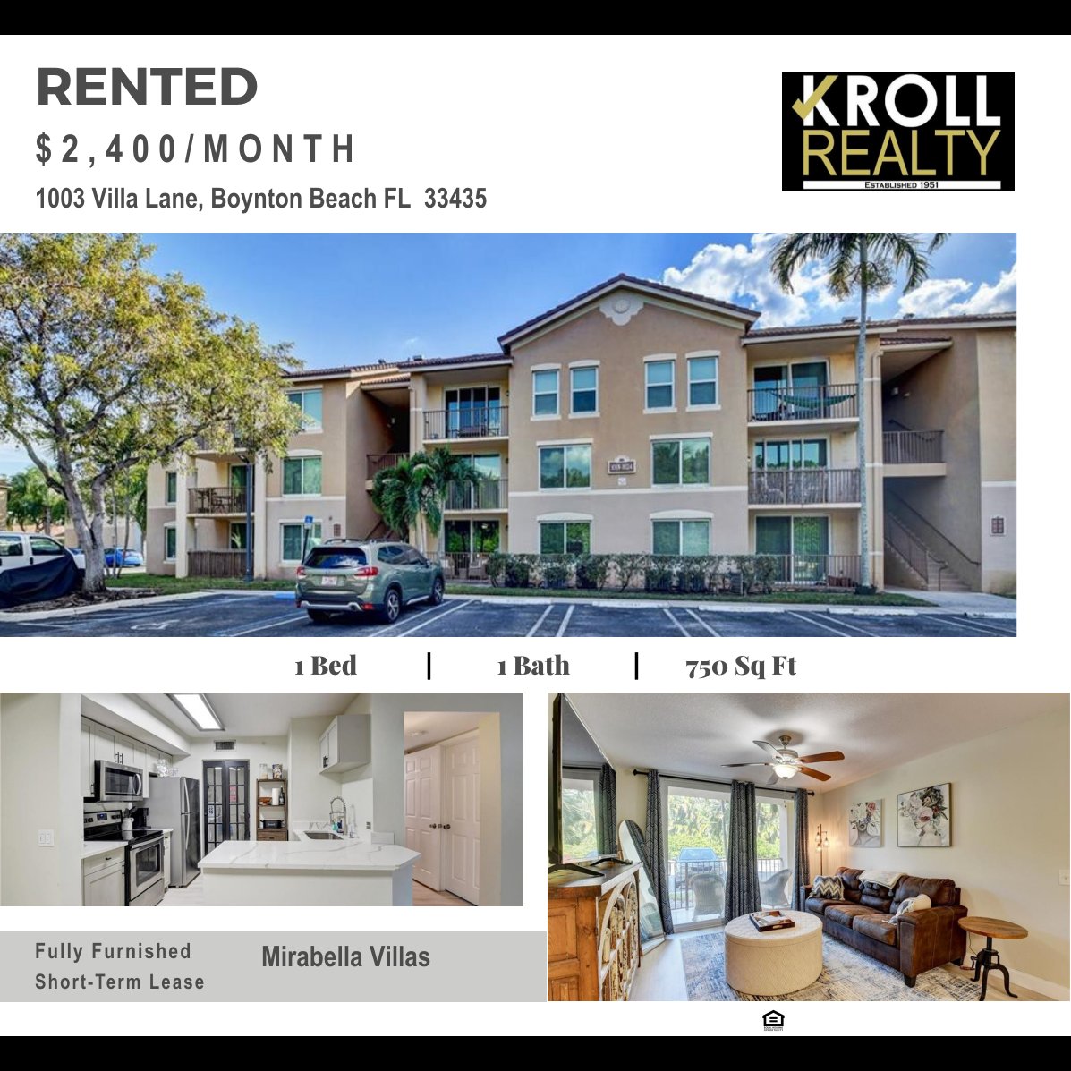 KROLLREALTY's tweet photo. 📢RENTED by Betty Roe, Realtor 
💲 2,400/Month fully furnished Short-Term

📍1003 Villa Circle, Boynton Beach FL 33435
MIRABELLA VILLA

Great Work by Betty Lou Roe Betty Roe, Realtor
📞561.436.8420
📧BettyLou@KrollRealty.com

Contact Us for information on other similar rentals! https://t.co/cYaRg0lA71