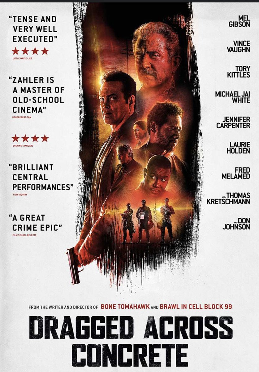 #draggedacrossconcrete is now on Netflix. It’s a brilliant piece of cinema and one of my absolute favorite films.