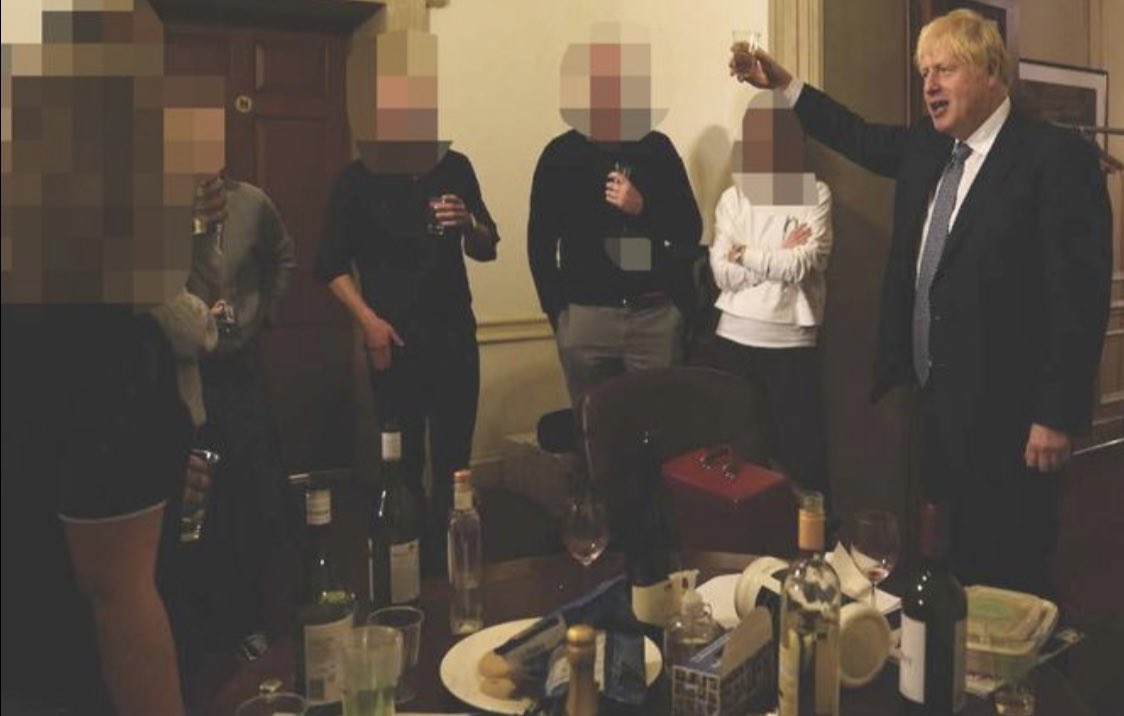 DPJHodges's tweet image. Boris Johnson: “People who say we were partying in Downing Street simply do not know what they are talking about.”