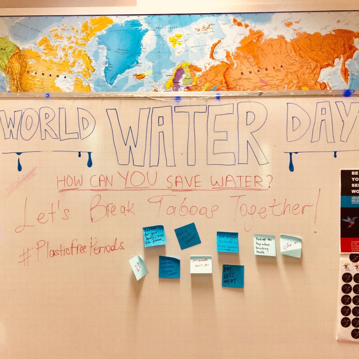 UniNottinghamIC's tweet photo. Happy World Water Day💧🌍
Join the movement towards a sustainable future this World Water Day by embracing a Plastic Free Period - every small step counts towards preserving our planet's most precious resource 🤩
#WorldWaterDay #Kaplanlife #YourPathYourWay https://t.co/4i1xus2jQc