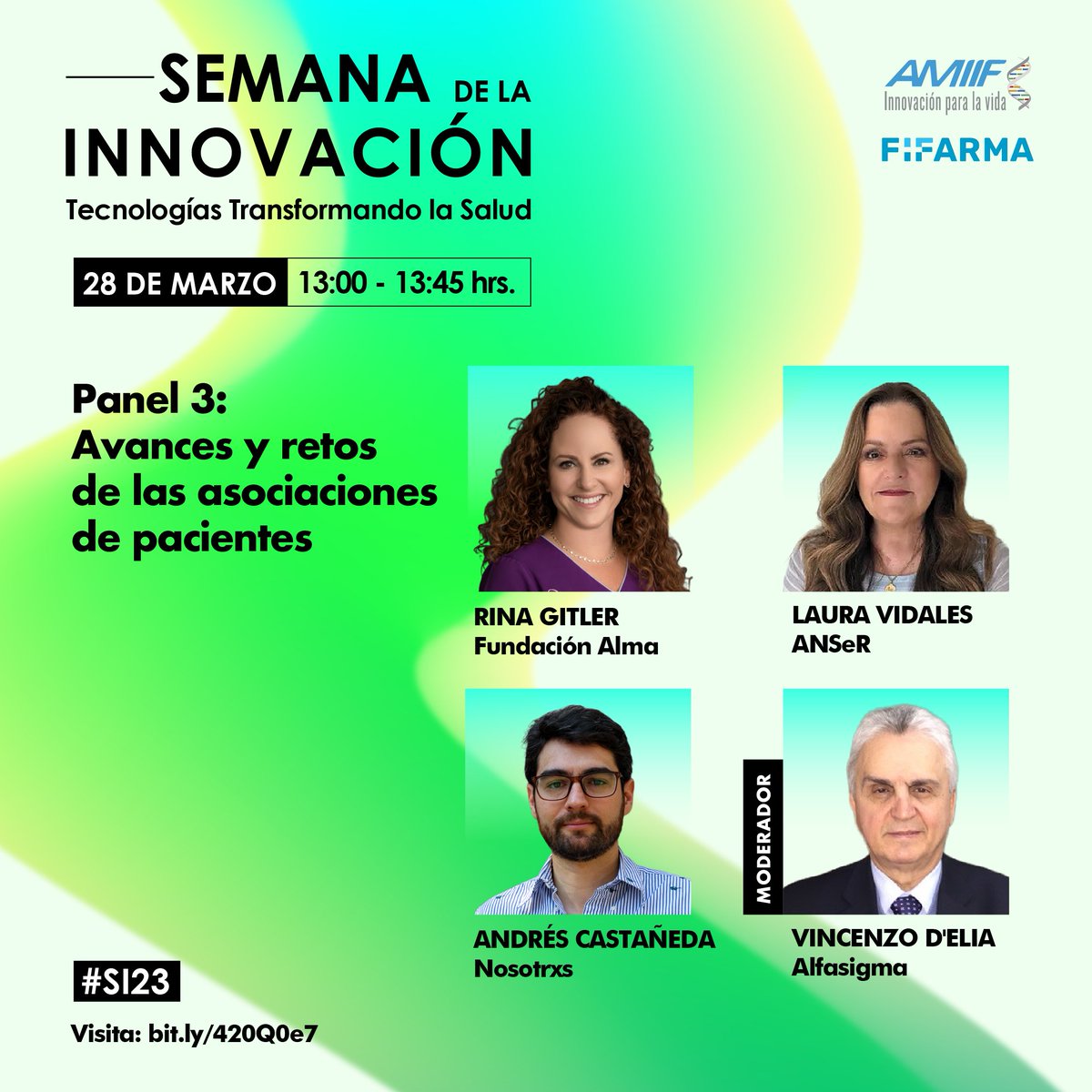AMIIFMx's tweet photo. Como parte de la Semana de la Innovación 2023, realizaremos el panel donde hablaremos sobre los avances y retos de las asociaciones de pacientes. 

📆 28 de marzo | 13:00 - 13:45 hrs. 

💻 🧑‍💻 Registro: https://t.co/G7Q77kUeYz https://t.co/yqxdi85XKI