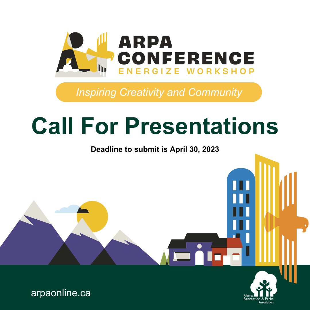 arpaonline's tweet photo. We're excited to announce the theme for the 2023 ARPA Conference and Energize Workshop: Inspiring Creativity and Community. 

Join us as a speaker for this years conference by submitting your presentation proposal at https://t.co/jtO3kSpjxm

#arpaconf2023 https://t.co/5gvSzg58HQ