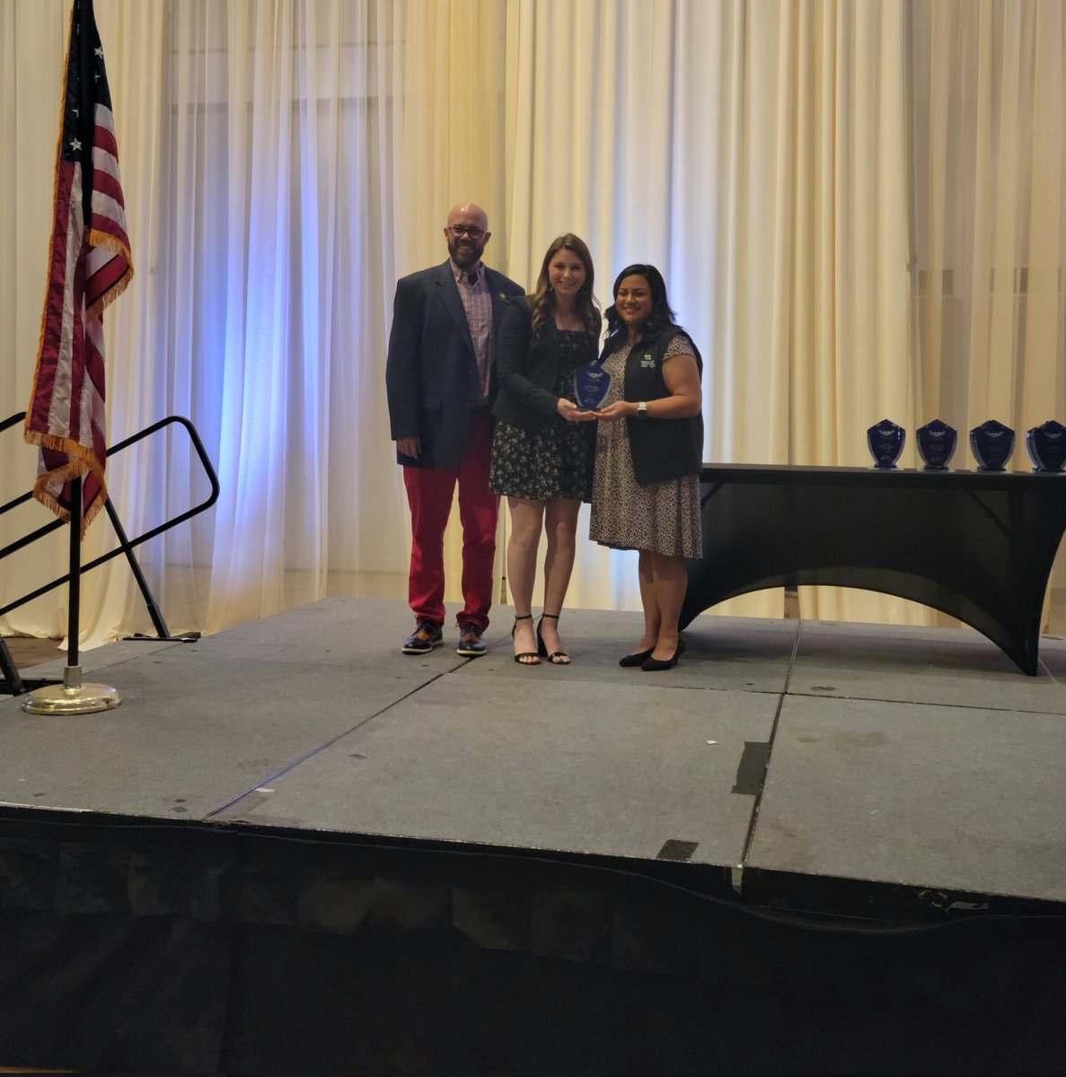 Congratulations to <a href="/BatsellECSE/">Amanda Batsell</a> Foster's Teacher of the Year who was honored at a Luncheon today with all of @humbleisd Teachers of the Year