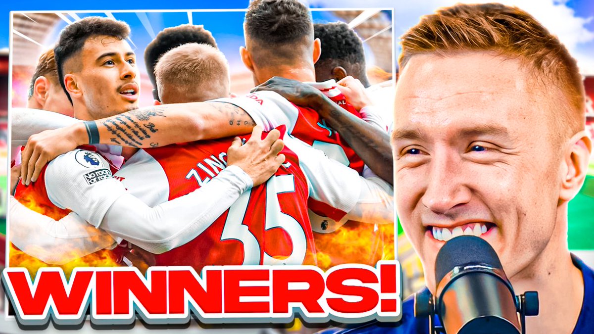 🤝 | It's official... Arsenal have WON the Premier League. 👉youtu.be/8LZ1ilRixDQ 🎙️@theobaker_ @TheReevHD @Rory_Talks_Ball