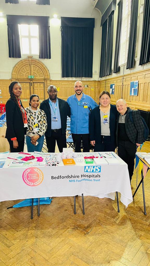 Last week <a href="/remyadast/">Remya Das Theerukandiyil</a> and <a href="/ChipetaHilda/">Elidah</a> had a great time attending @thebedfordsixth for a careers fair on behalf of the Trust. There was brilliant student engagement and an opportunity to work collabortively with staff from Primary Care to promote careers in the #NHS 🤝