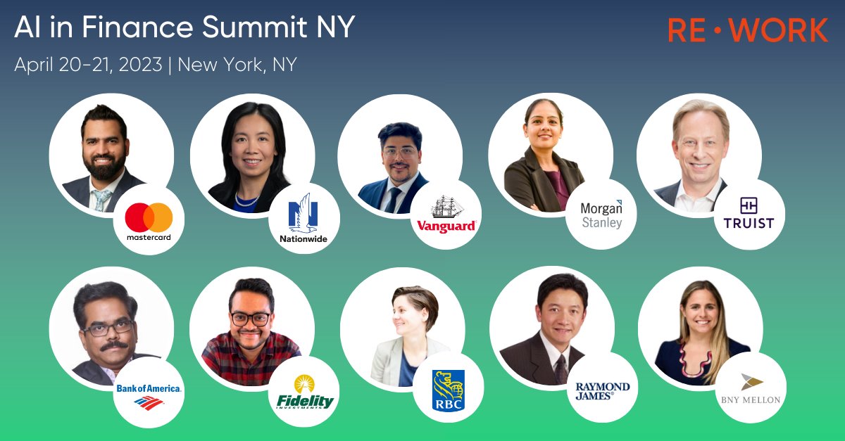 teamrework's tweet photo. โ๏ธ We've compiled a fantastic lineup of some of the best and brightest minds in AI in the financial, banking, and insurance sectors. REโขWORK's AI in Finance Summit NY will take place next month on April 20-21, at etc.venues, in New York, NY!
https://t.co/Csqskvbzvi
#reworkAI https://t.co/Gcoxcz6k5n