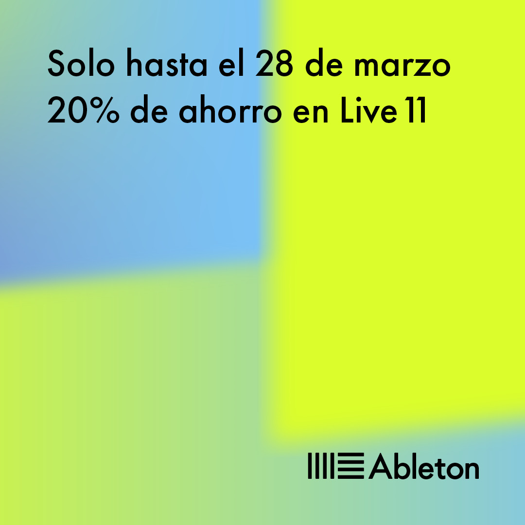 BitBeatAudio's tweet image. Hasta el 28 de marzo, ahorra un 20% en @Ableton  Live 11