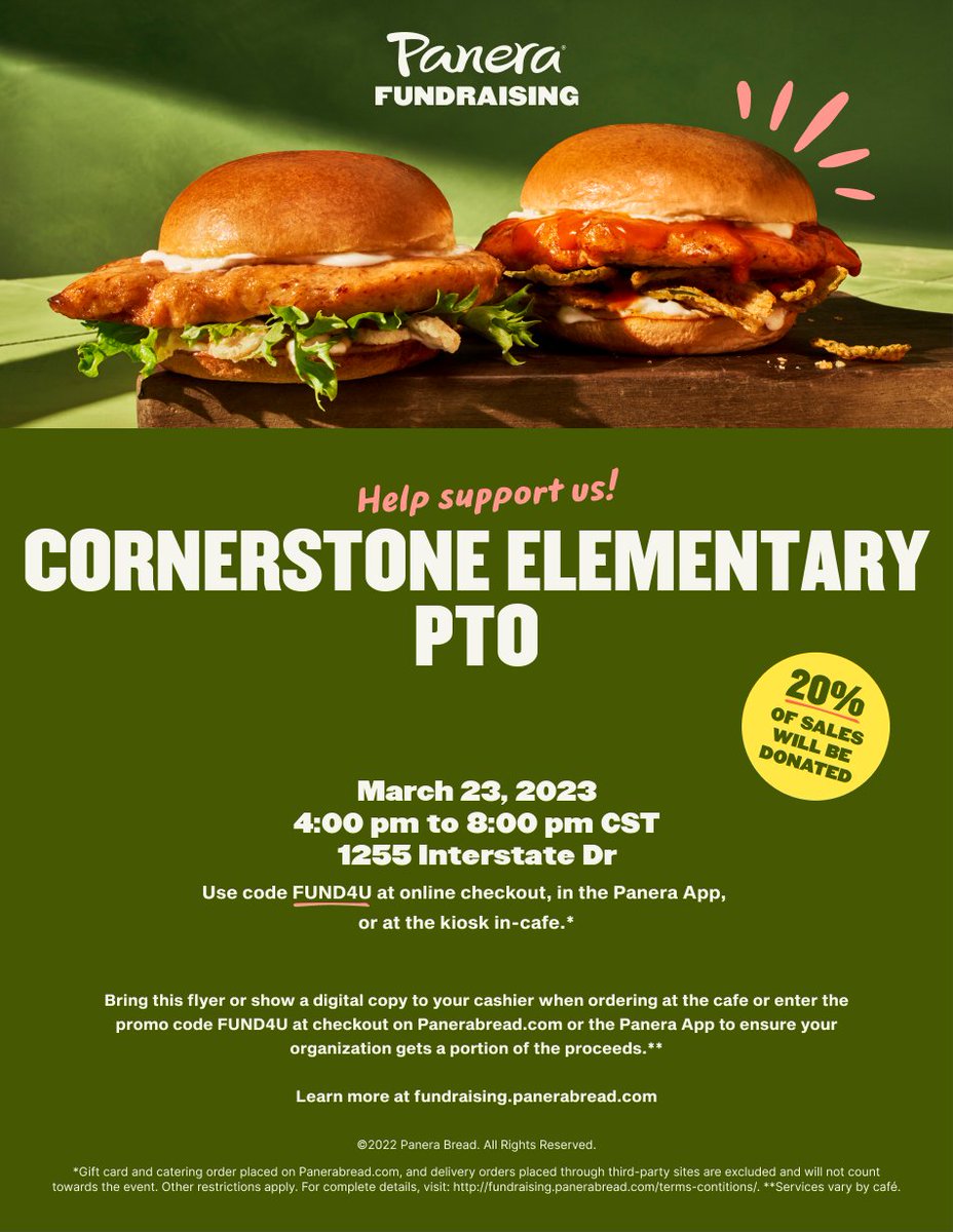 Help support our school tomorrow night 3/23!!