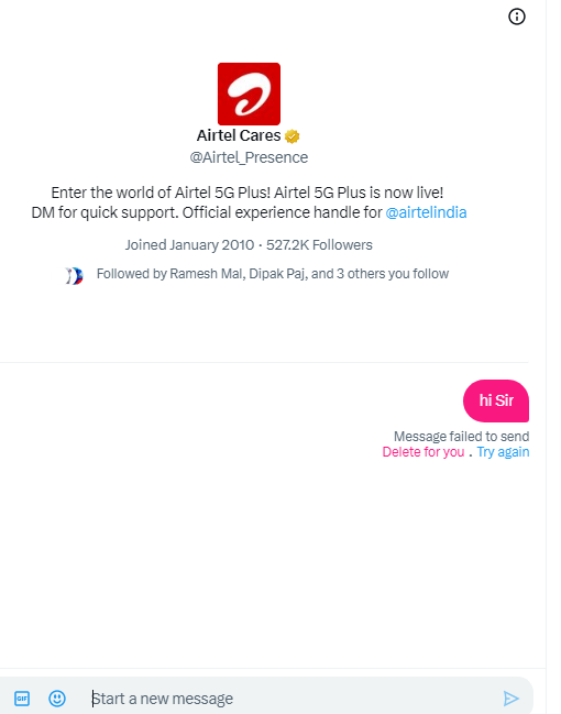 aptos_layer1's tweet photo. @Airtel_Presence  @airtelindia  Pathetic service of Airtel. There is no 4G signal despite Active plan and data balance. Only 2G signal is being obtained and here you guys have turned off DMs and ignoring my issue. Should I port out to Jio @JioCare  ? Respond ASAP https://t.co/HKAQOI75W6
