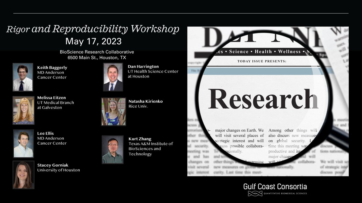 GCC_Research's tweet photo. Register now: Rigor and Reproducibility Workshop, May 17, 2023 - https://t.co/3cCG8hE0xH https://t.co/sYYBlhKziB