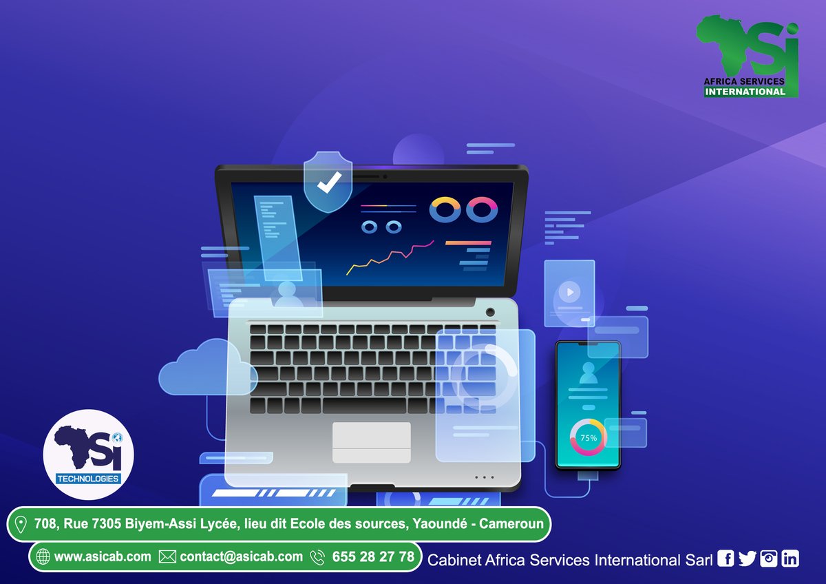 asicab_'s tweet photo. ASI-TECH vous propose ses services en termes de :
Mise en place et maintenance informatique conception d’applications web et mobiles, conception de site internet, mise en place d’un réseau informatique.

 https://t.co/gtNn7l0h3S

#asicab #asitech #technologies #reseauxsociaux https://t.co/nz6eM0BU0X