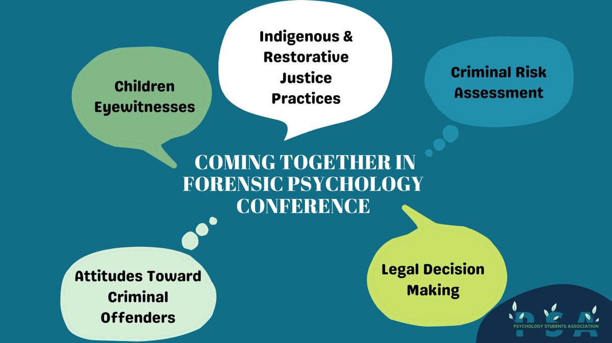 Our Coming Together in Forensic Psychology Conference is happening THIS SATURDAY! Check out some of the awesome topics our speakers will be presenting on! Send us a DM to get your tickets!