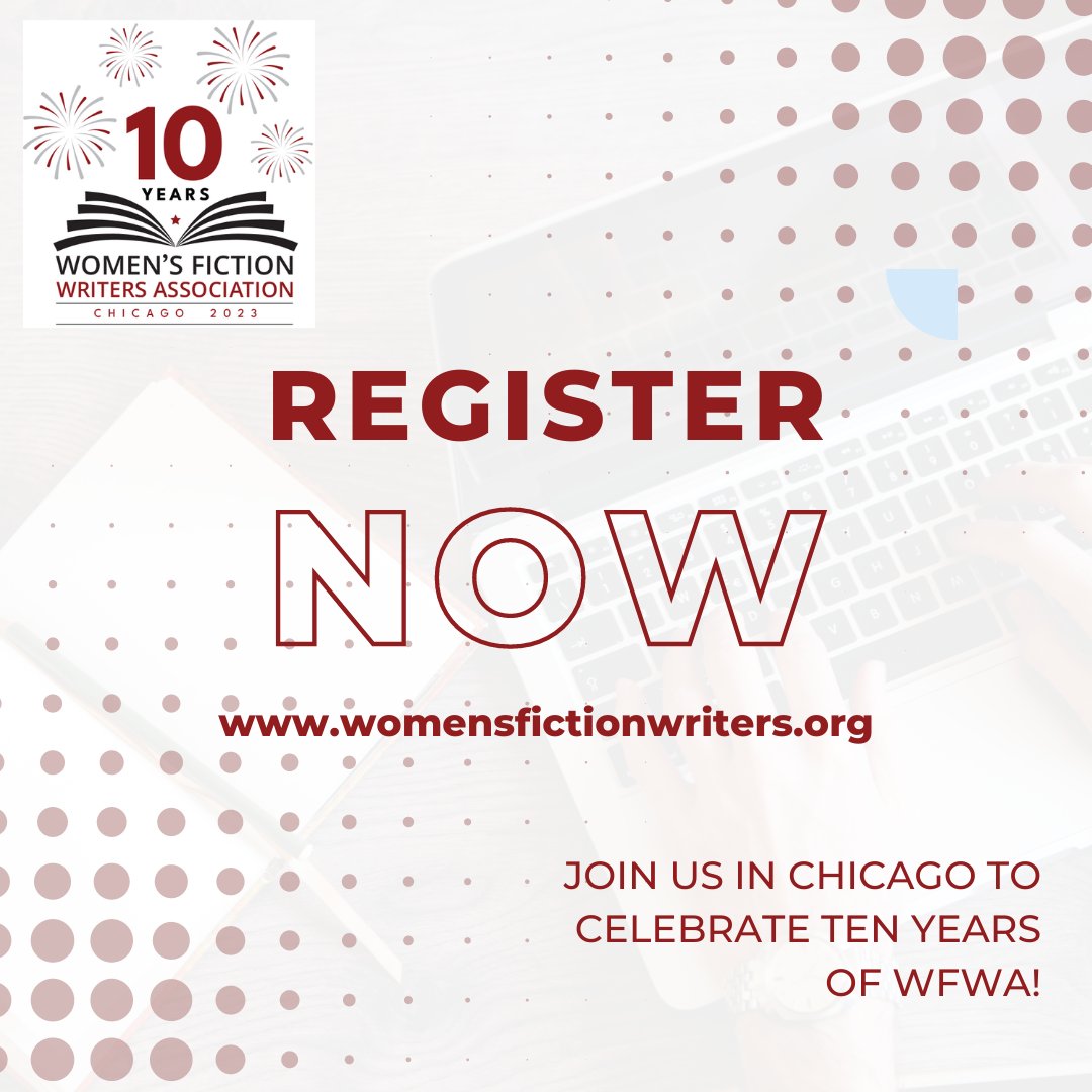 WF_Writers's tweet image. To celebrate 10 years of connecting women's fiction writers around the world, we are convening in Chicago for a conference that celebrates the heart of what makes this association great.

Register Now: buff.ly/3LB8dt3 

#chicago #10yearanniversary #writingconference #WFWA