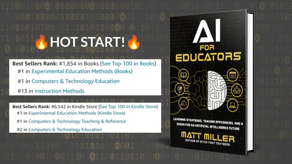 I'd be honored if you bought one -- or told a teacher you love about it.

So far, the response has been overwhelming. Already, after several days, it's still the best seller of several popular education subcategories on Amazon.

I'm pretty happy. And we're just getting started.