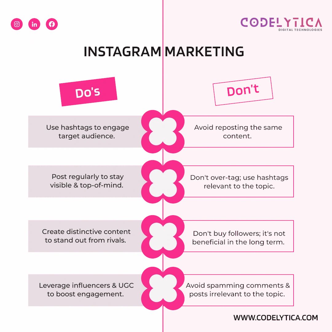 Follow these do's and don'ts and you'll be Insta-fabulous! #EngagementGoals #GrowYourFollowing #InstaTips

#instatips #instatipsandtricks #instatipsdaily