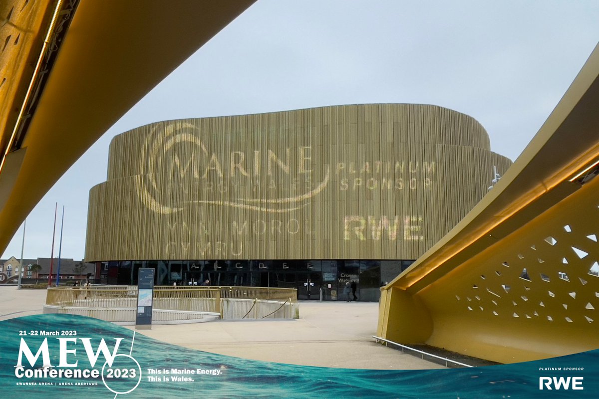 MarineCymru's tweet photo. We would like to extend a huge 𝘁𝗵𝗮𝗻𝗸 𝘆𝗼𝘂 to our Platinum Sponsor @RWE_UK  for making #MEW2023 possible! 

What a pleasure to welcome each and every one of you to Swansea Arena.

That's a wrap for this year, hope to see you next year 💙

#ThisIsMarineEnergy #ThisIsWales https://t.co/K8noQTbikQ