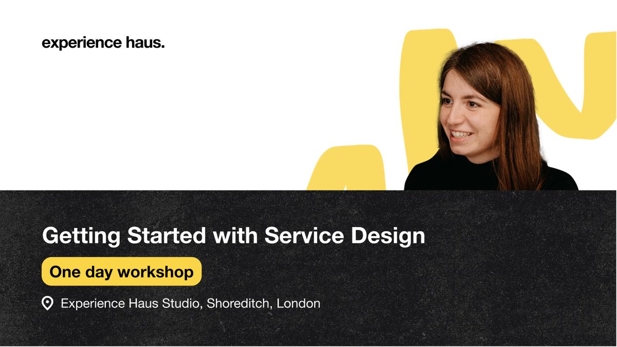 Our one-day Getting Started with Service Design workshop takes our 12-week Service Design course and brings you the basics

🕑Saturday 25th March

📍Experience Haus Studio, Shoreditch, London

Sign up here:
experiencehaus.com/course/getting…