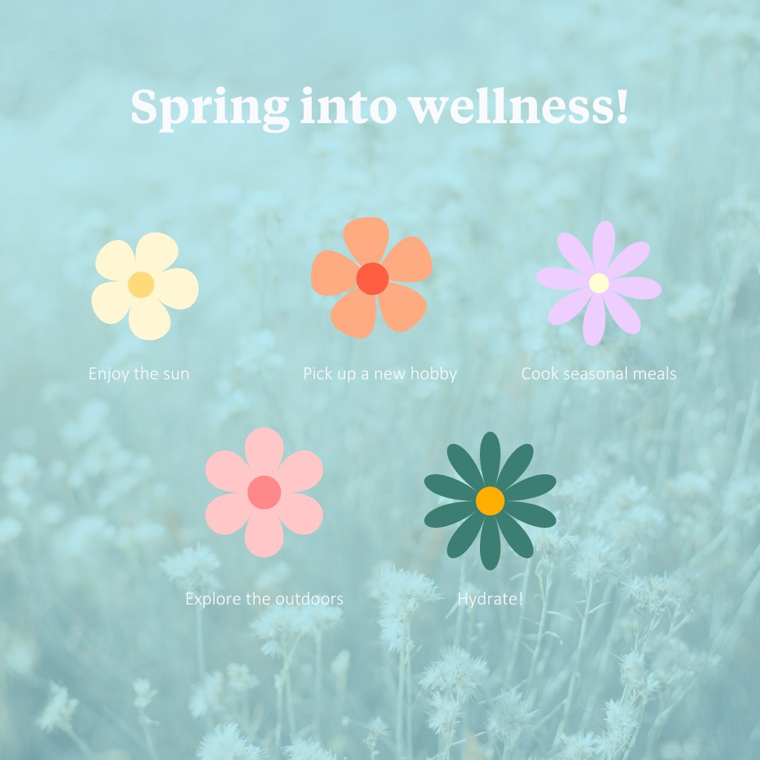 wayfoundmhg's tweet image. Spring has sprung, and that means more opportunities to focus on your wellness. How will you prioritize yourself?

#wellness #springwellness