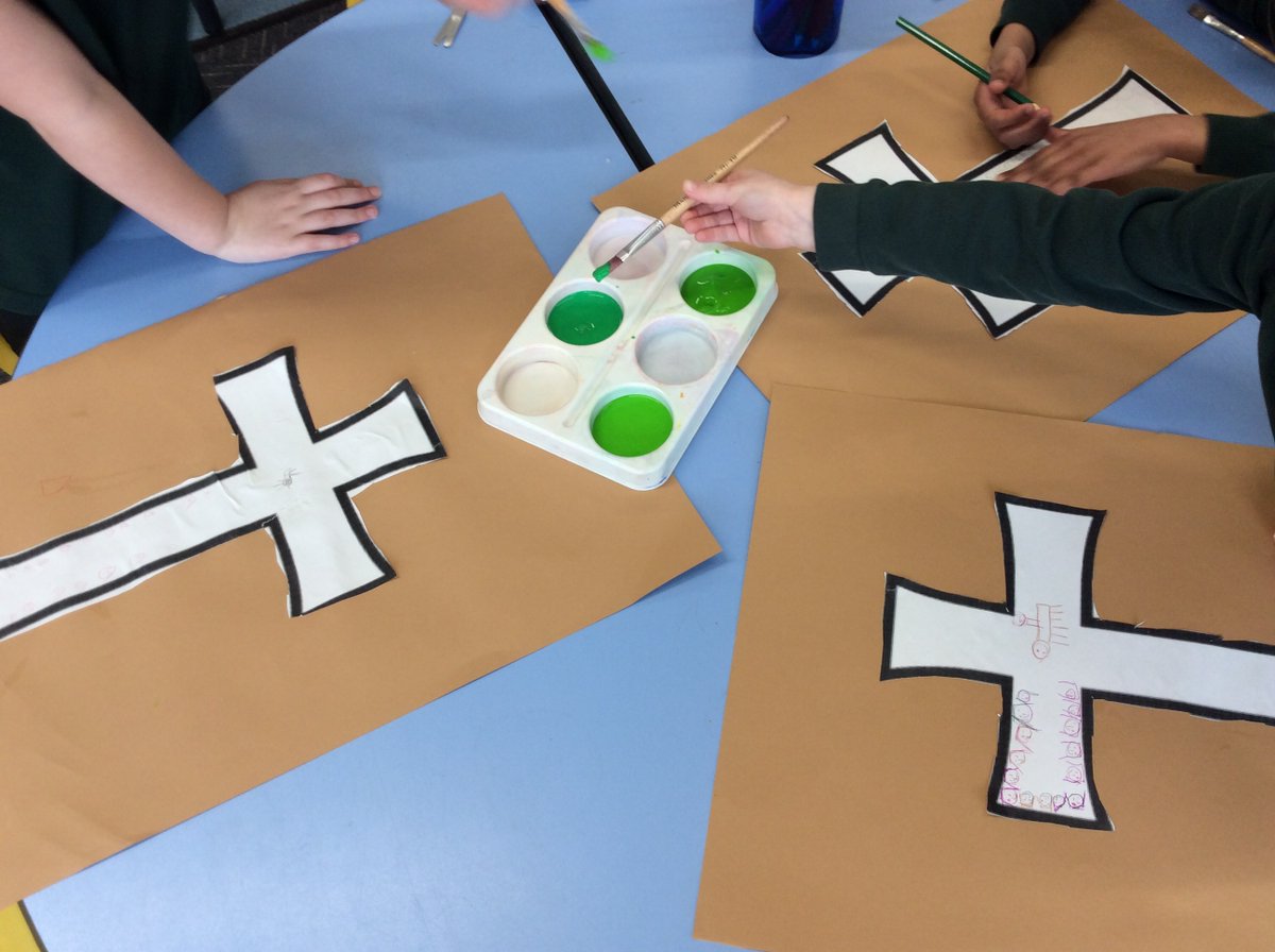 MrsRobson4's tweet photo. In RE in Y1 and 2 this week we have been talking about Palm Sunday in the run up to Easter. the children created some great art work depicting the events of the day @WansbeckPrimary @Year1Wansbeck https://t.co/5sfRwUDeGE