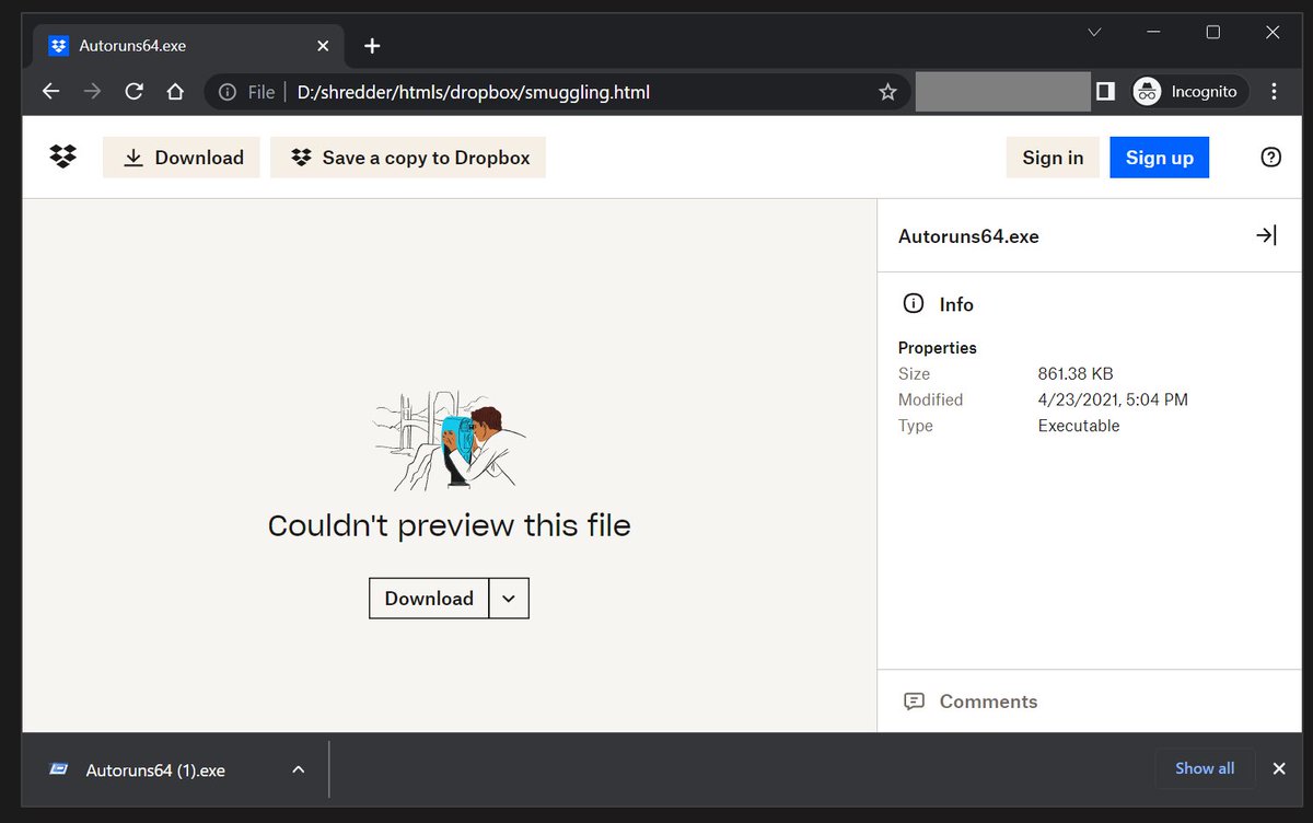 mariuszbit's tweet photo. 🔥Lots of updates on my Github

- PackMyPayload: --hide now works with ZIPs &amp; supports wildcards
- ProtectMyTooling: upgraded donut, GUI in .pyw

Sponsorware:
- smuggler: dropbox, new placeholders &amp; more
- BOFNET: thread-safe patchless evasions, keylogger, screenshotter

Enjoy ♥️ https://t.co/nlGK8FJqPa