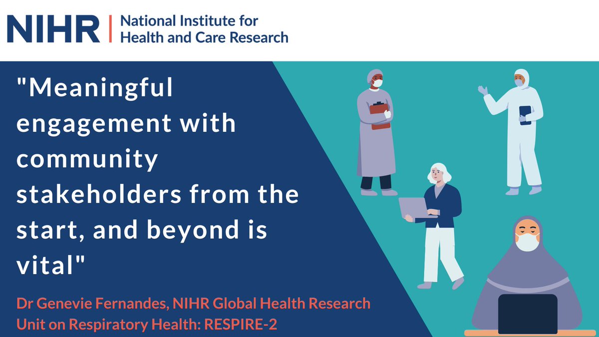 NIHRglobal's tweet photo. "Meaningful engagement with community stakeholders from the start, and beyond is vital". @genevie2587 discussed her work on @RESPIREGlobal, a NIHR Global Health Research Unit, demonstrating how partners effectively communicated research to stakeholders and community. #GHRME2023 https://t.co/c7moNaVHsq
