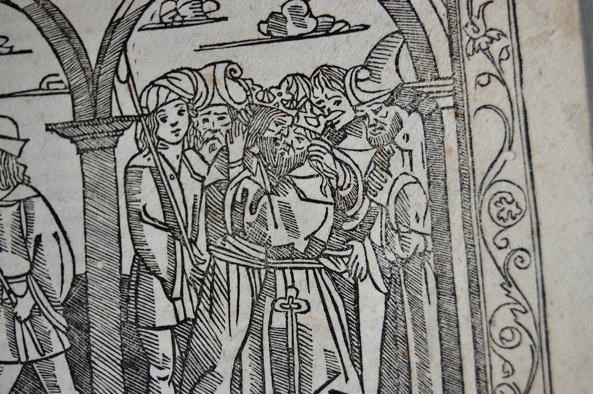 _RHCollection's tweet photo. Can we talk about the fact that the first printed illustration of Plautus’s plays is super queer and I love it? Technically, this title page of the 1510 Plautus, printed in Parma, depicts the Menaechmi twins being reunited, but, y’all. Come on. https://t.co/Of3sZhr9mN