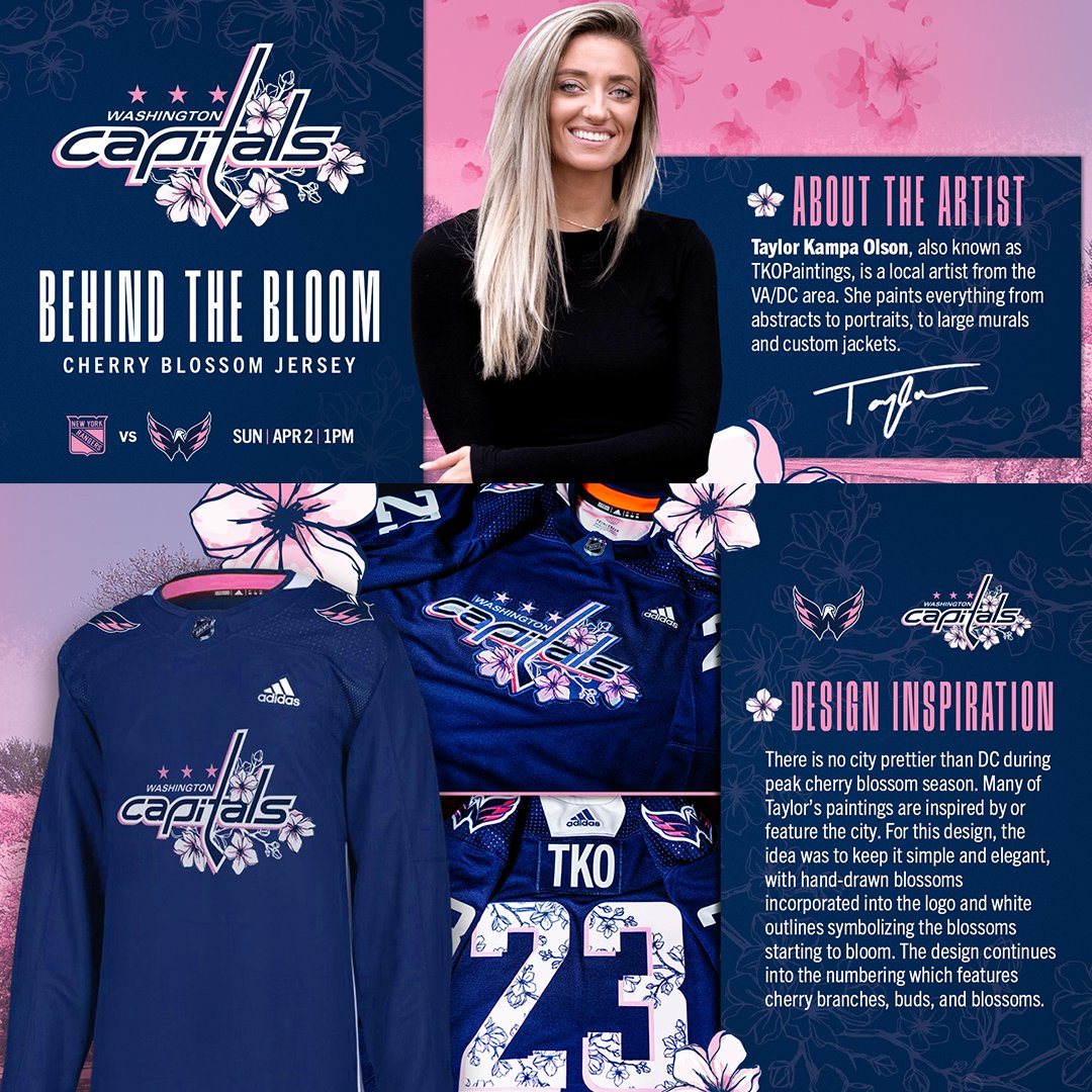 capitals cherry blossom jersey