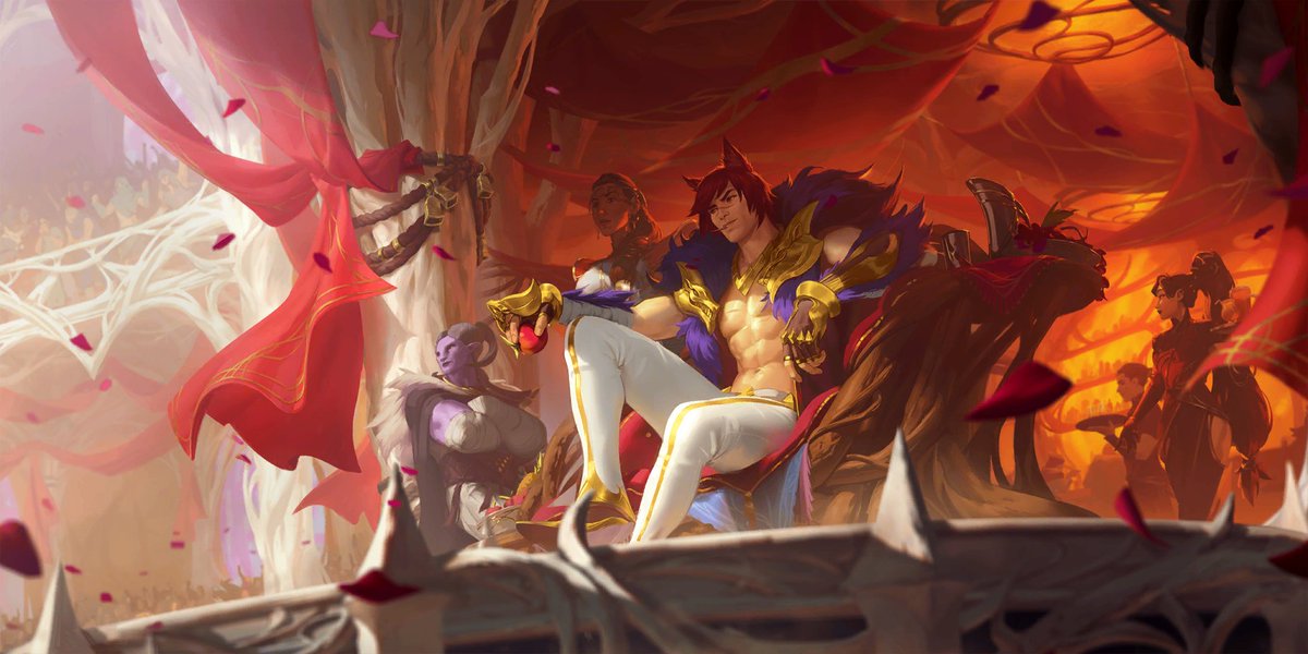 Sett lvl 1: Basking in the roar of the crowd packed into his exclusive underground arena, Sett indulges in a rare moment of introspection. He remembers all he fought for, and what might yet come his way. He knows one thing for certain, though: It’s good to be the Boss.