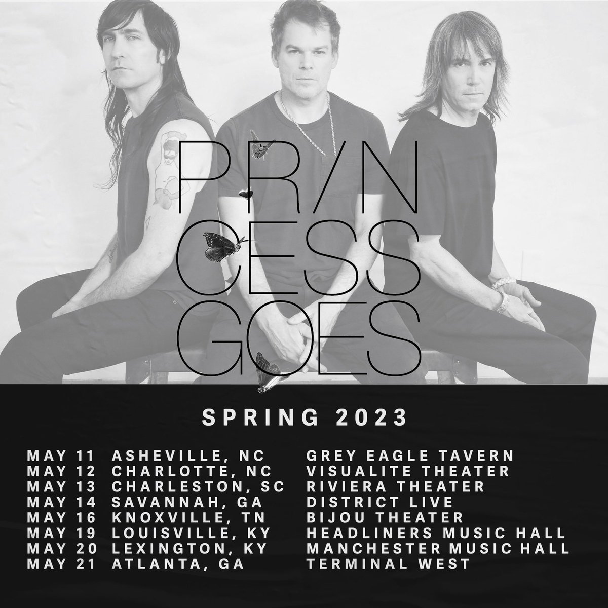 Princess Goes… on a spring tour! Tickets are available now and we are fkn excited to see your faces! 🤍 linktr.ee/princessgoesof…