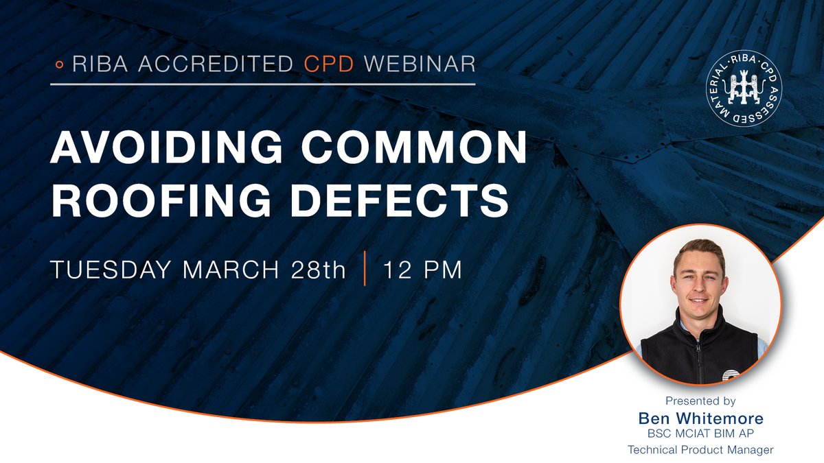 💡 Looking to expand your roofing knowledge? Join us on the 28th for a live CPD webinar and receive a RIBA CPD Certificate post-event! 📜 Register here 👉 attendee.gotowebinar.com/register/52129…