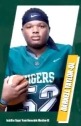 Meet DARNELL TAYLOR @Darnell_T52 '24 (Crispus Attucks) GPA 3.6 6'0 220 Defense (DE) Offense (C/G) All-Conference All-City Indy Star Super Team hudl.com/v/2K52RL