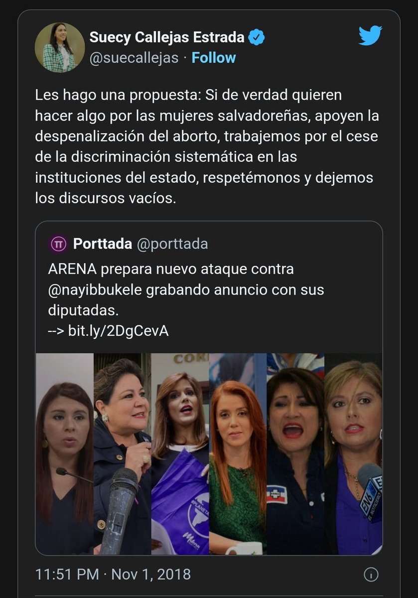 lulumigu's tweet photo. @suecallejas @nuevasideas @ECastroES @XZablah Que cambiante es su opinión diputada, un tiempo atrás Ud pedía que se despenalizara el aborto. Ahora resulta que ud es Provida? https://t.co/wUPYJEEejs