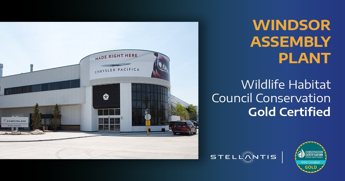 Congratulations to the Windsor Assembly Plant for its commitment to environmental stewardship, achieving the @WildlifeHC Conservation Gold Certification, the highest ranking awarded. #CertifiedGold #ConservationCertification #WHCmembers

Details: bit.ly/3FIgzez